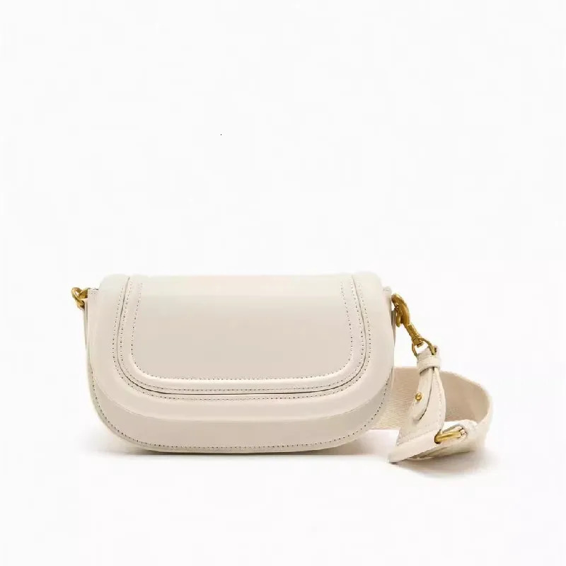 2024 Pu Leather Womens Horizontal Bag with Fashionable Wide Shoulder Strap Fashionable Shoulder Strap Solid Color Bottom Bag 241018