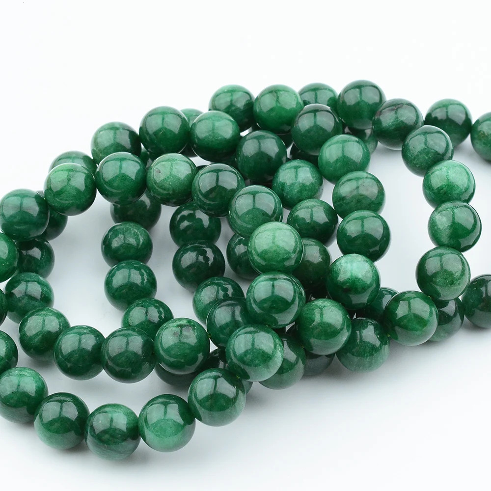Natural high-quality Fuchsite loose round bead bracelet 12.m-12.5mm 241018