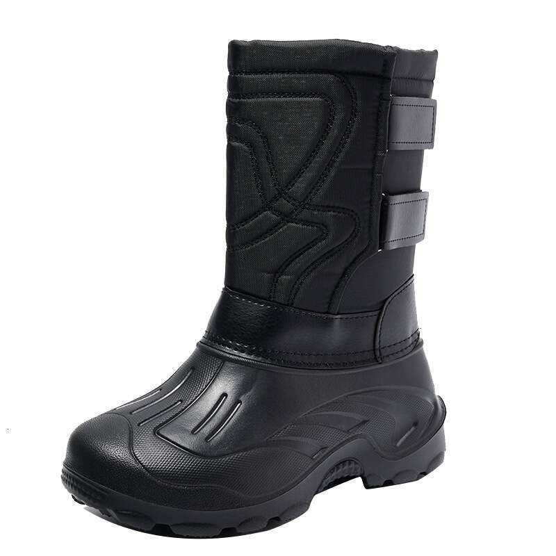 Designer Boot Large Size Cold Resistant Snow Fishing Shoes For Foreign Trade Non Slip Winter Men's Shoes, EVA Waterproof And Plush Thick Inner Li