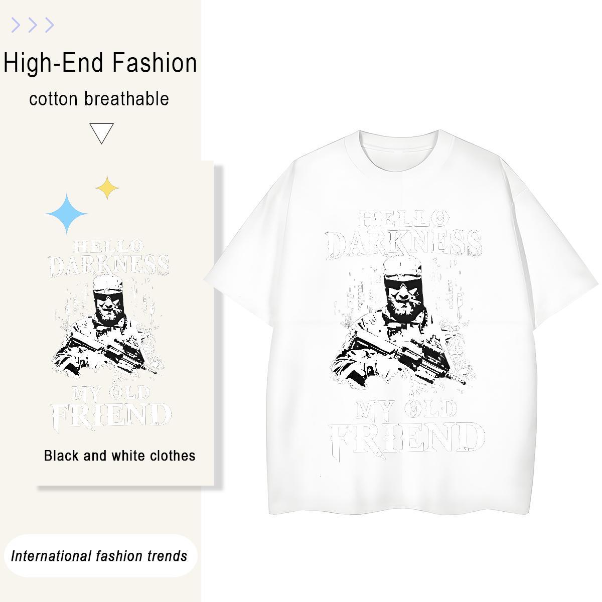 Casual New T Shirts Women 230g Pure Cotton Breathable Short Sleeve Summer Casual character Women Tshirts Designer DIY Printed Tees Shirts
