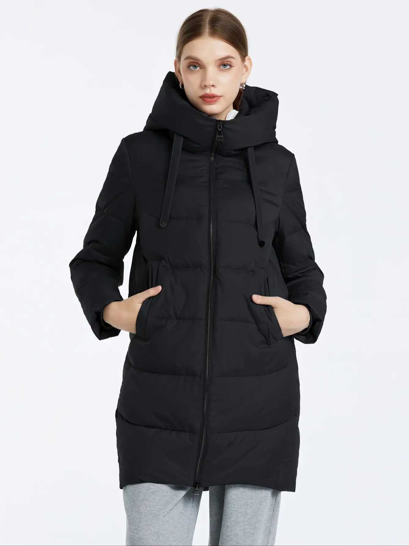 Cinemore Womens Jacket Winter 2023 Warm Long Parkas Hooded Outerwear Female Clothing Fashion Down Jacket Women Coat UnisexX241019