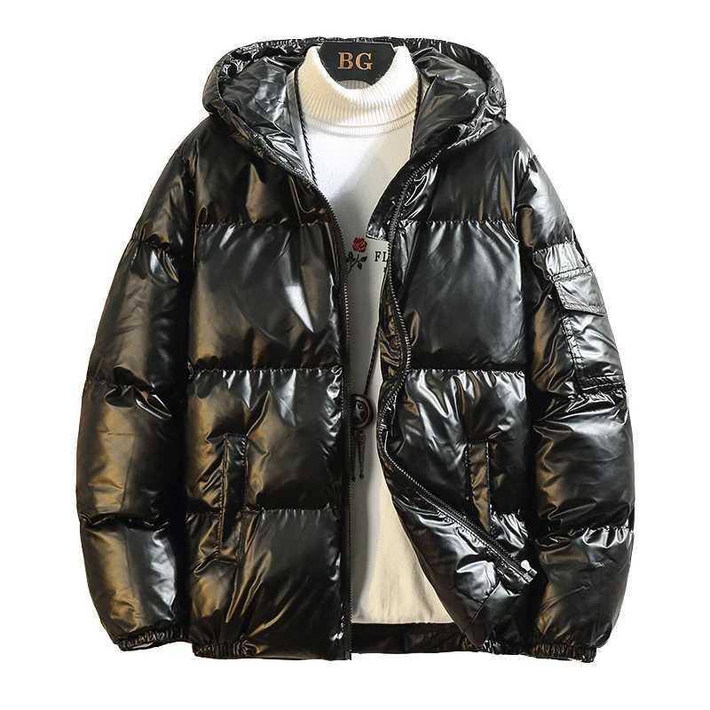 Women's Down Parkas 2020 Womens Down Jacket Winter Gloss Silver/Black/Gold/Blue Plus Hoodie Parka Coat Y2410194VNM