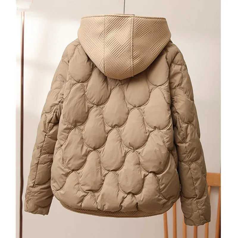 2024 New Winter Jacket Women Warm Parkas Female Fake Two-piece Long Sleeve Casual Cotton Padded Jacket Hooded Outwear LadiesX241019