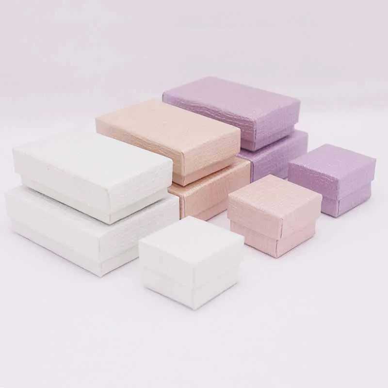 Solid Box Ring Display Box Colors Black/White/Light Purple/Yellow Other Sizes Cute Exquisite Practical Jewelry Storage Packaging W241019