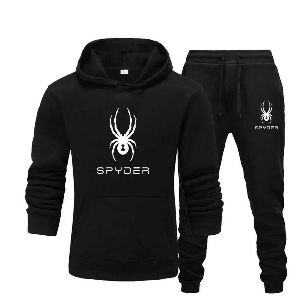 Men's Tracksuits Mens Sports Suits Fashion Tracksuit Women Hoodies + Pants Two Pieces Sets Running Casual Sweatshirts Sweatpants Clothing H241018