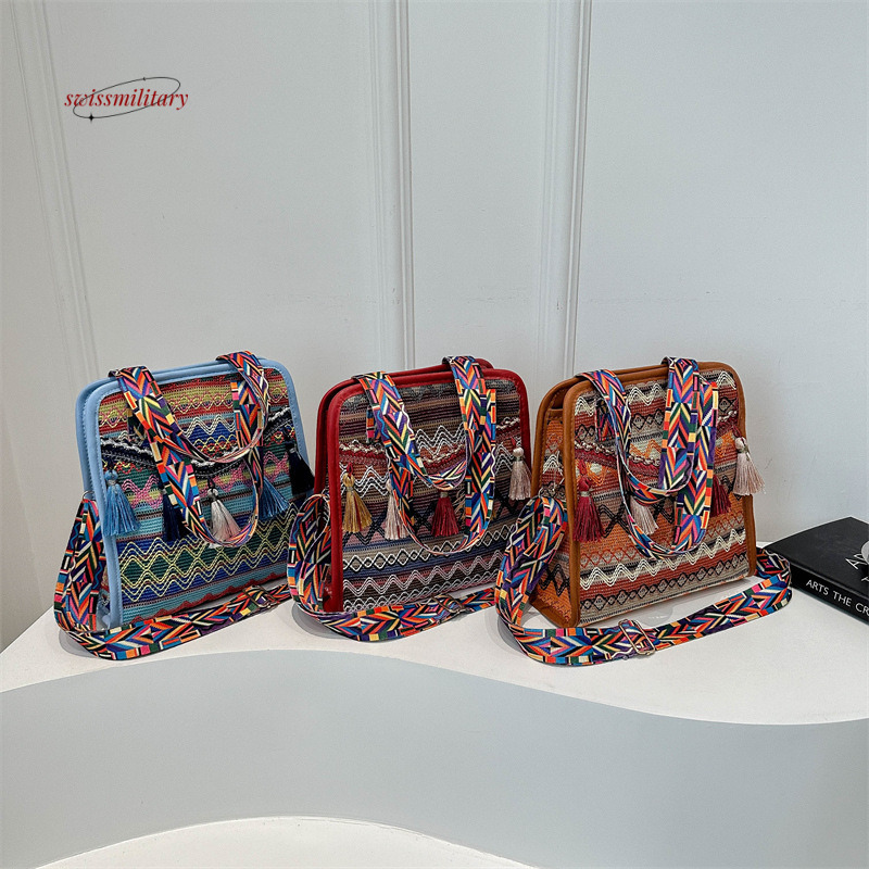 Minority shoulder 2024 new Bohemian style minimalist niche crossbody bag for women traveling abroad #15 swissmilitary