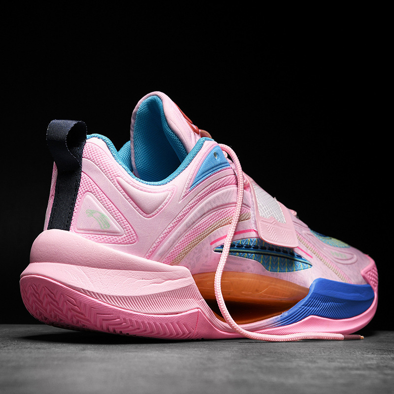 Night light basketball shoes, men's women's boots, MD rubber sole, friction mesh surface, student, youth and children's sports shoes