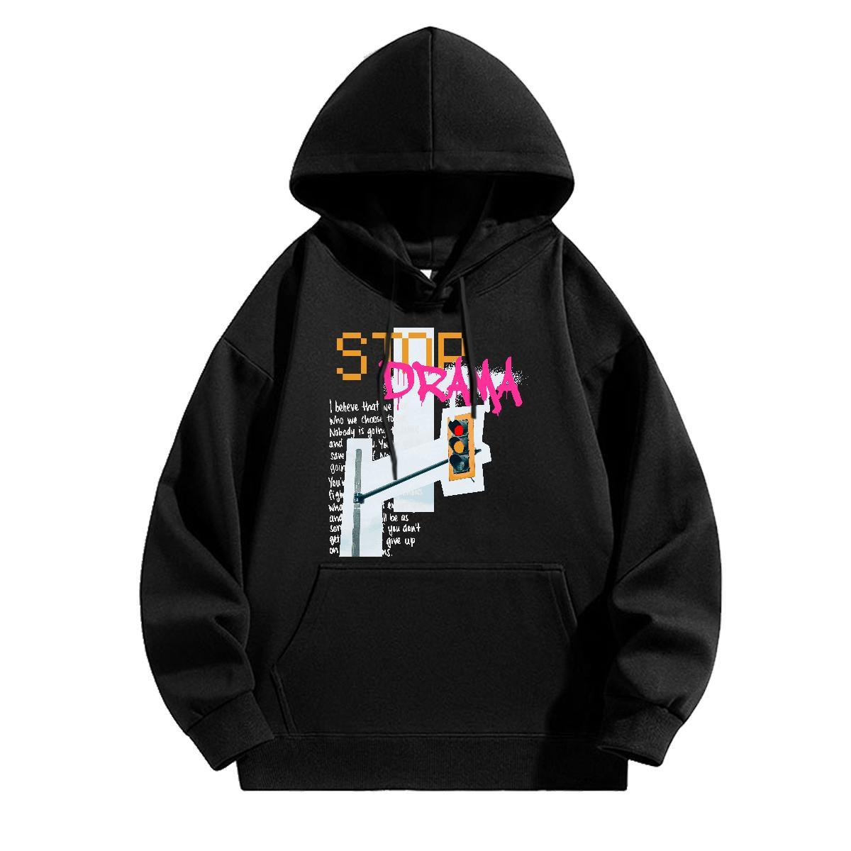 Wholesale Mens Hoodie Breathable Soft Loose Hoodie Pullover Oversized Tops Hoodie Outdoor Thick Fleece