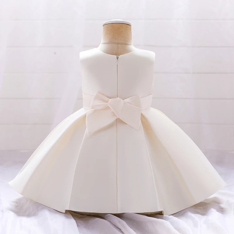 Summer Elegant 1st Birthday Dress for Baby Girl Clothing Baptism Bow Princess Dress Party Dress for Girls Vestido 241019