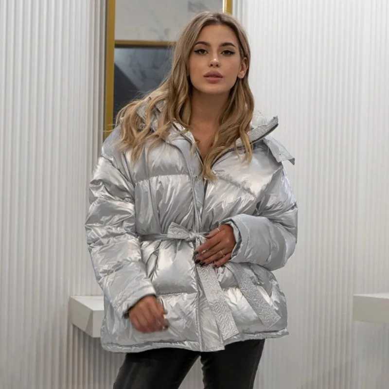 Women's Down Parkas Talenza Womens Winter Warm Jacket Fashion Short Style Womens Elegant Jacket Cotton Jacket Warm Parka Jacket Womens Clothing 2