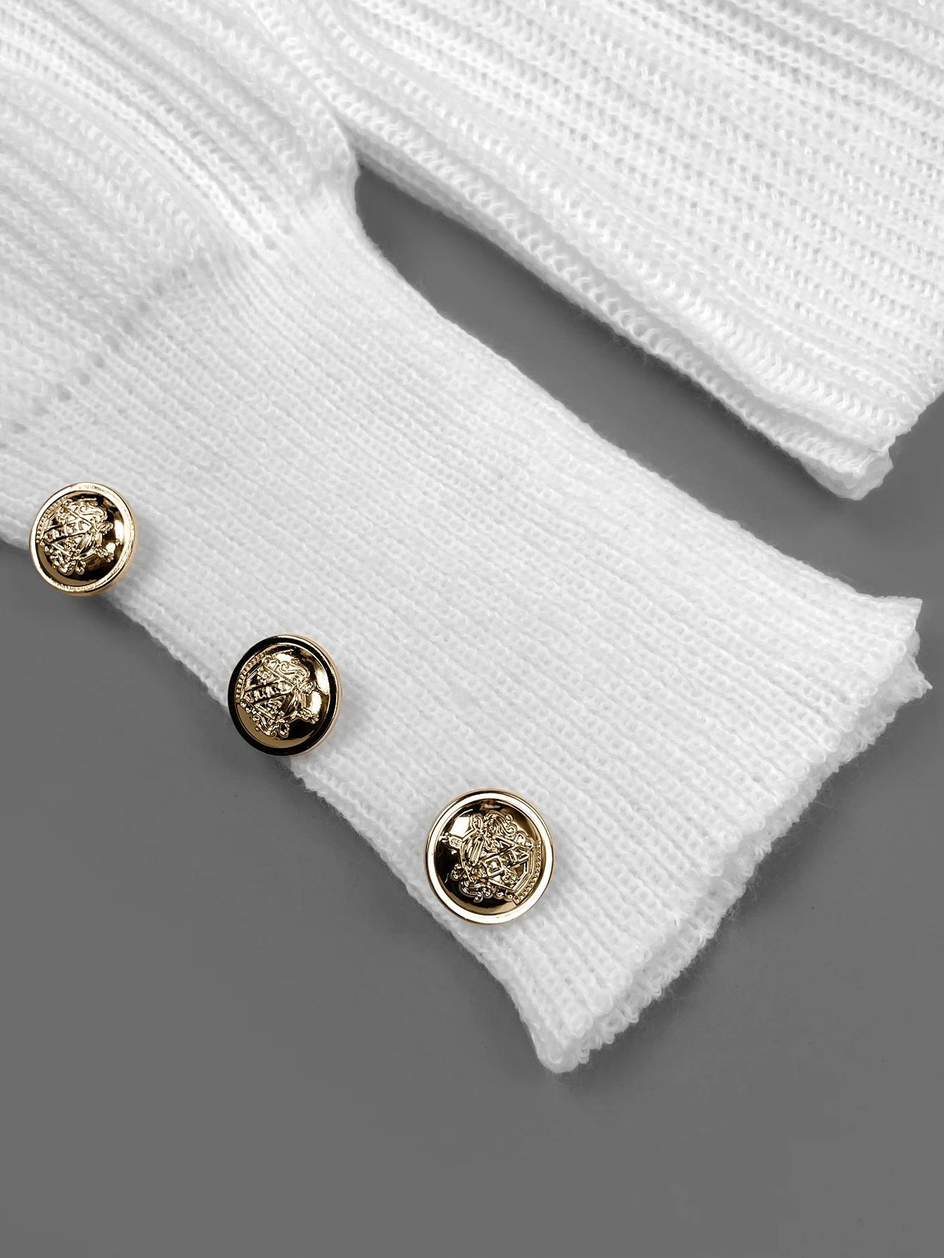 Button knit automatic and winter loose collar with European and American womens sweaters 241019