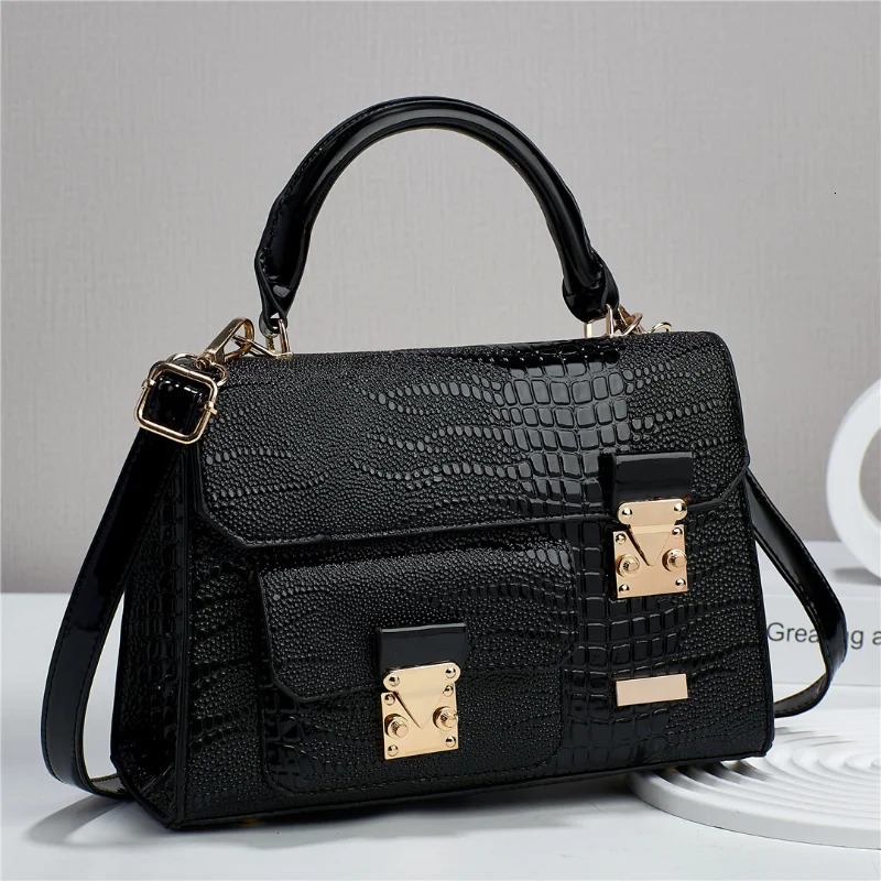Womens cross shaped bag high-quality handbag with pattern PU retro shoulder bag commuting storage bag 241018
