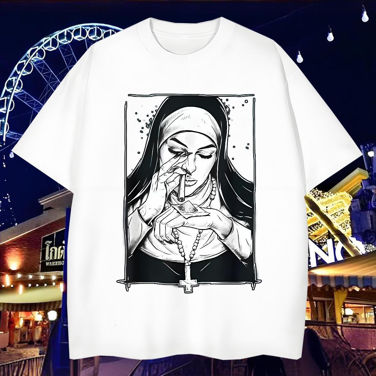 Unisex T-Shirts 230g Cotton portrait Spring Summer Custom Big Size Short Sleeve O-Neck Mens Tshirts Fashion Tee Shirt