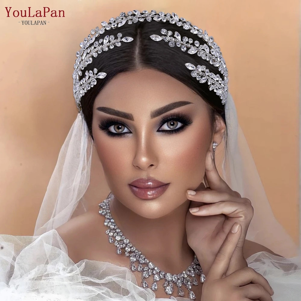 YouLaPan Fashion Womens Headband Water Diamond Bridal Headpiece Wedding Hair Accessories Bridal Headpiece 241018
