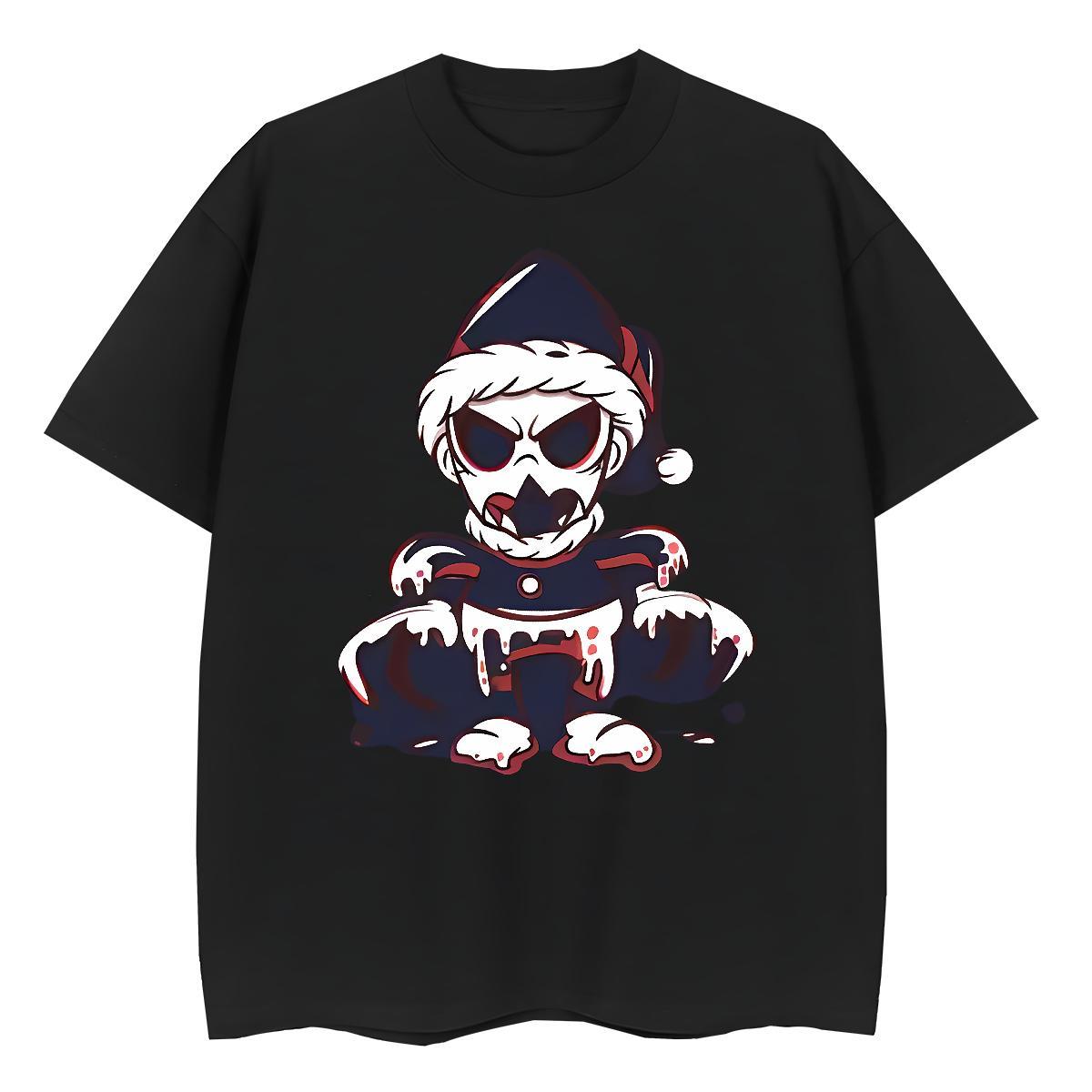 Fashion New T shirt 100% Cotton 230g Breathable Soft Summer Casual skull Unisex Tshirts Wholesale Customized Print Wear