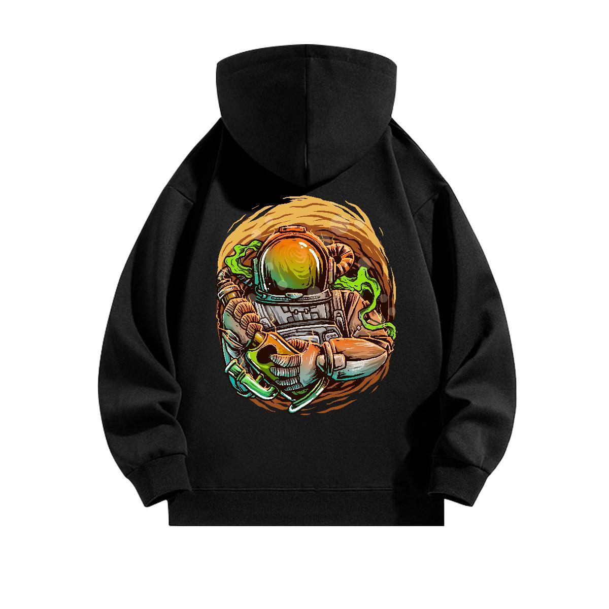 Fashion New Hoodie Men Drawstring Long Sleeve Soft Men Tops Hoodie Plus Size Cartoon Wear Hip Hop Tech Fleece