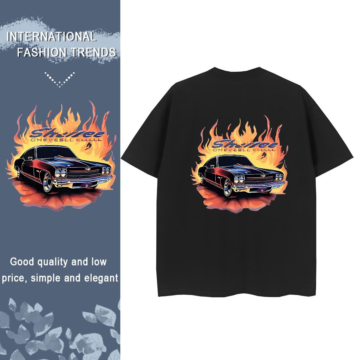 Brand Womens T Shirts 100% Cotton 230g Breathable Crew Neck Sport car Lady T shirt Free Shipping White Plus Size Tops Shirt