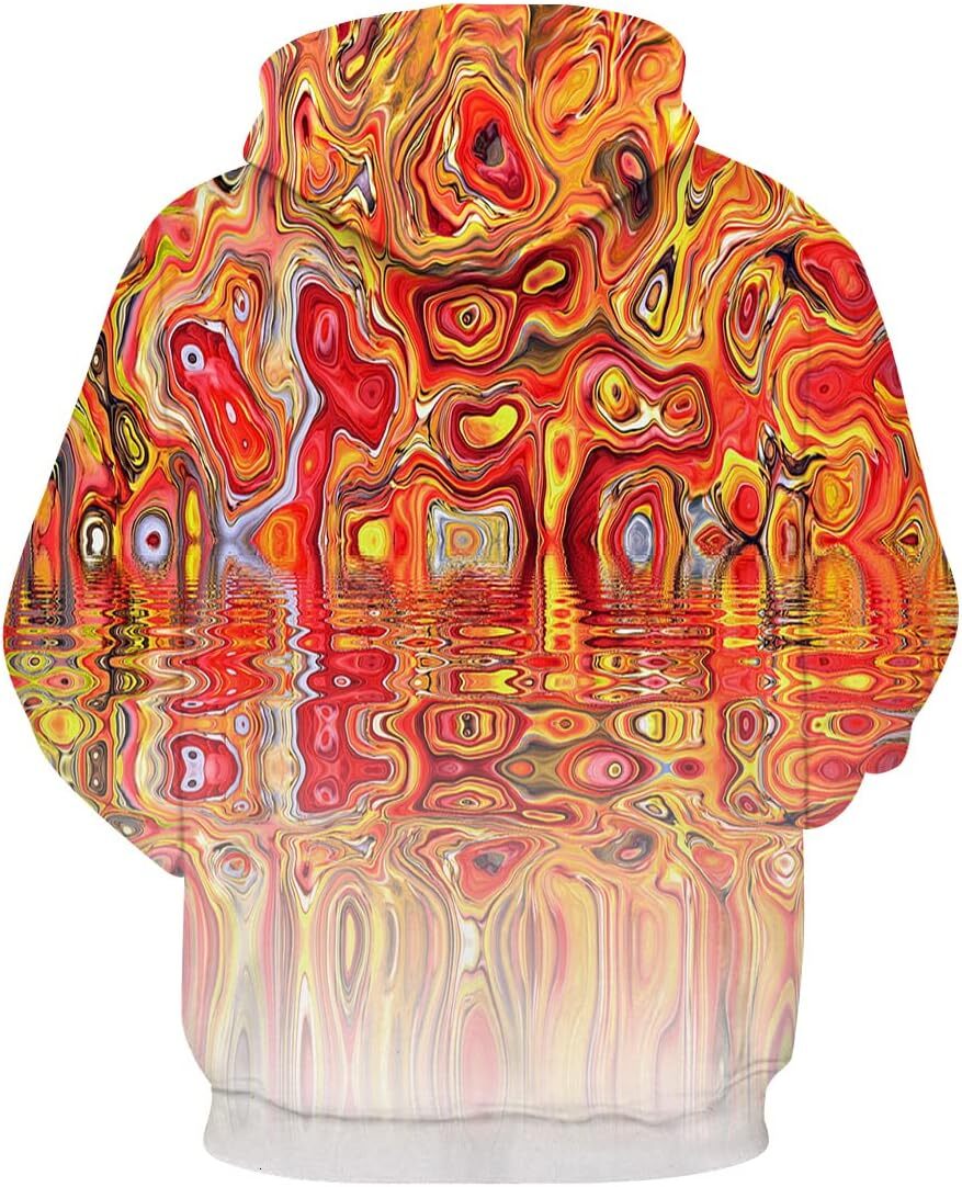 Hoodie for Mens Womens Unisex Novelty 3D Art Tie Dye Pattern Sweatshirt Hoodie Graphic Hoodies sweatshirt Pullover Long Sleeve breathable