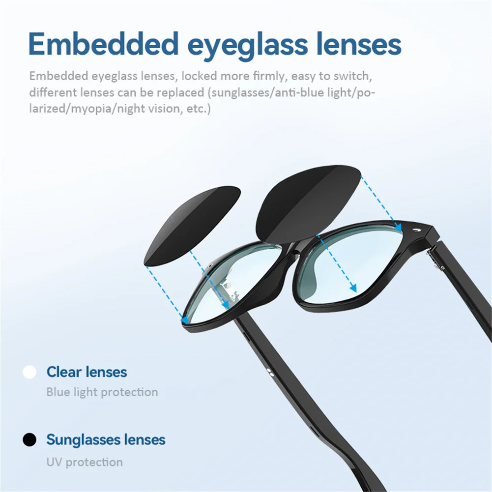 G05 Bluetooth smart glasses wireless sunglasses open earphones waterproof hands-free calling sunglasses 241019 ww