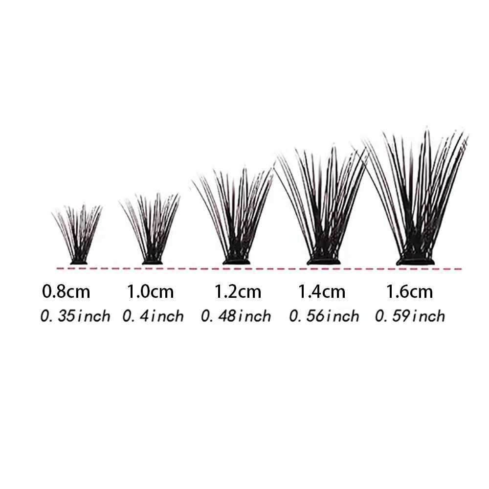 Lashes 8-16mm 200pcs Cluster Individual Lashes Natural Look Mixed Tray DIY Eyelash Extension Volume Lash Clusters Eyelashes LongXJ24215