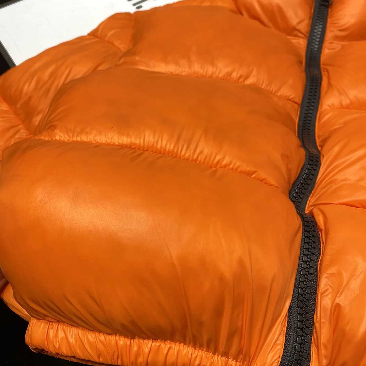 Women's Down Parkas YOZOU Design Winter Grn Orange Apron Folded Zipper Warm Bomber Jacket Womens Oversized Solid Coat Parka Girls Y2410195Q9L
