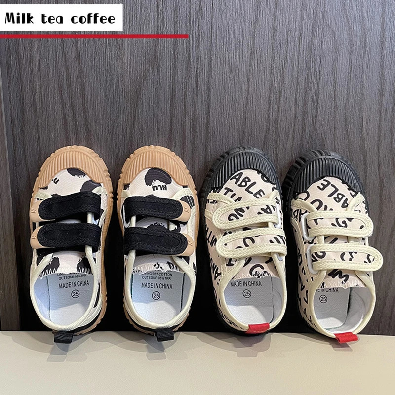 Spring Summer Childrens Canvas Shoes Kids Casual Sports Running Shoe Soft Bottom Nonslip Breathable Toddler Flat Sneakers 241018