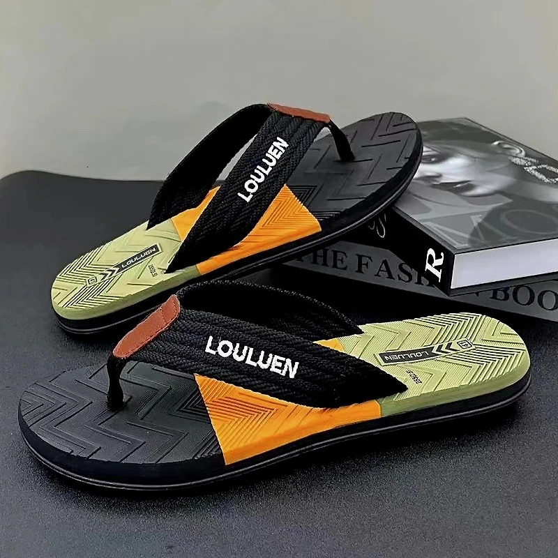 Summer Brand Fashion Flop High Quality Non-Slip Outdoor Beach Flip Flops Flat Casual Slippers Men Chinelo Masculino ddmythur