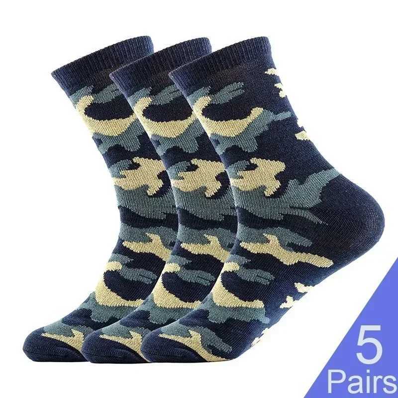 Army Green Mid Tube Socks Autumn Winter Men Comfortable Warm Thickened Socks Soft Large Size Breathable Socks Fashion AccessoryXJ241019