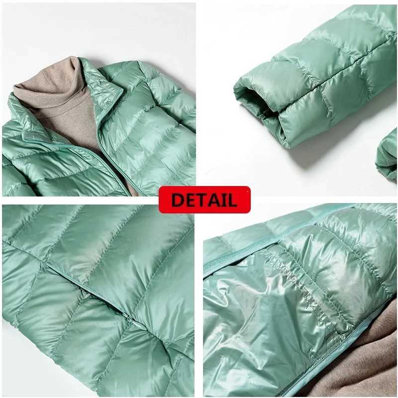 15 Colors Female Slim Fit Short Portable Windproof Puffer Jacket New Women Autumn Winter Packable Ultra Light Weight Down CoatX241019