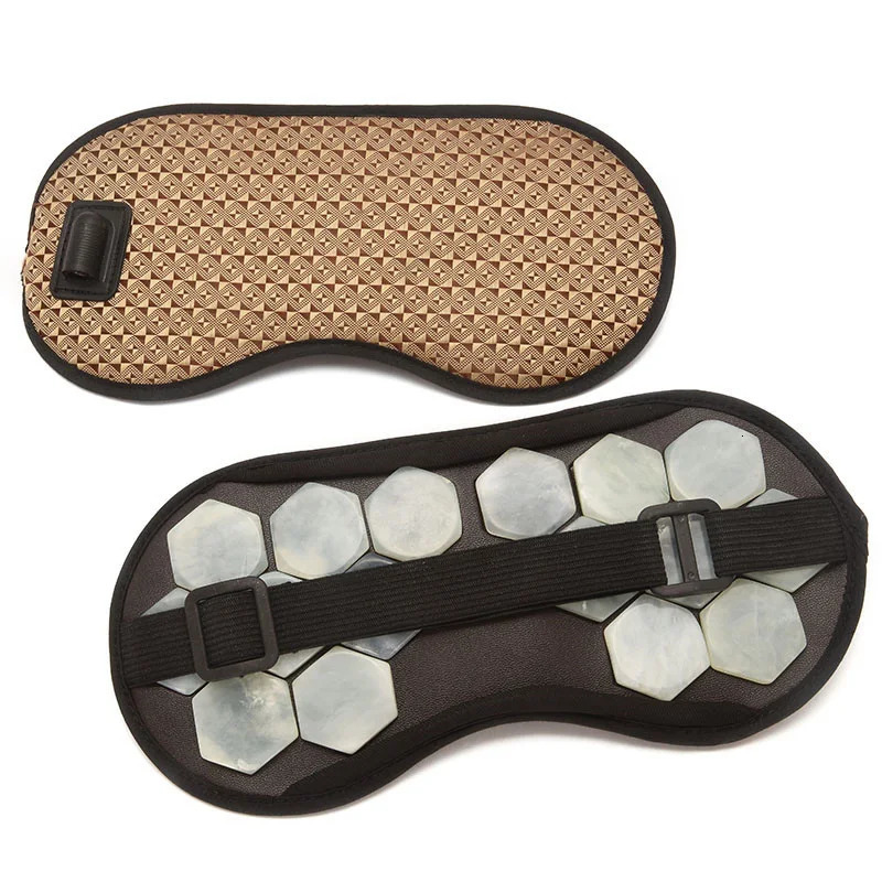 Electric Jade Eye Stone Mask Tourmaline Heating Massager Compress For Muscle Relaxation Relieve Insomnia 241008