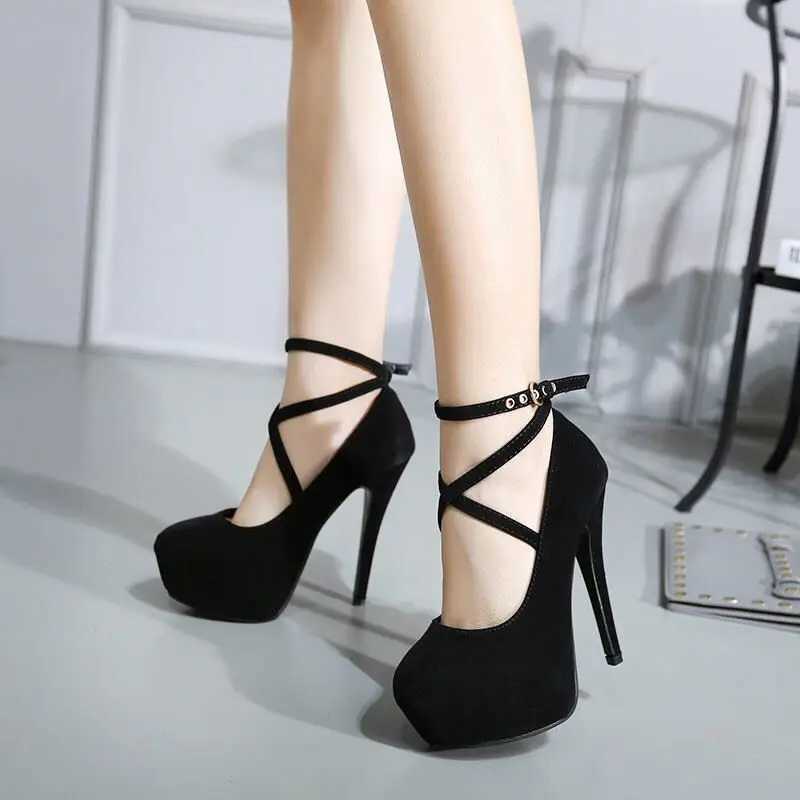 Sexy high heels womens slim high heels with pump womens sandals summer shoes platform high heels womens ankle strap shoes Y241019