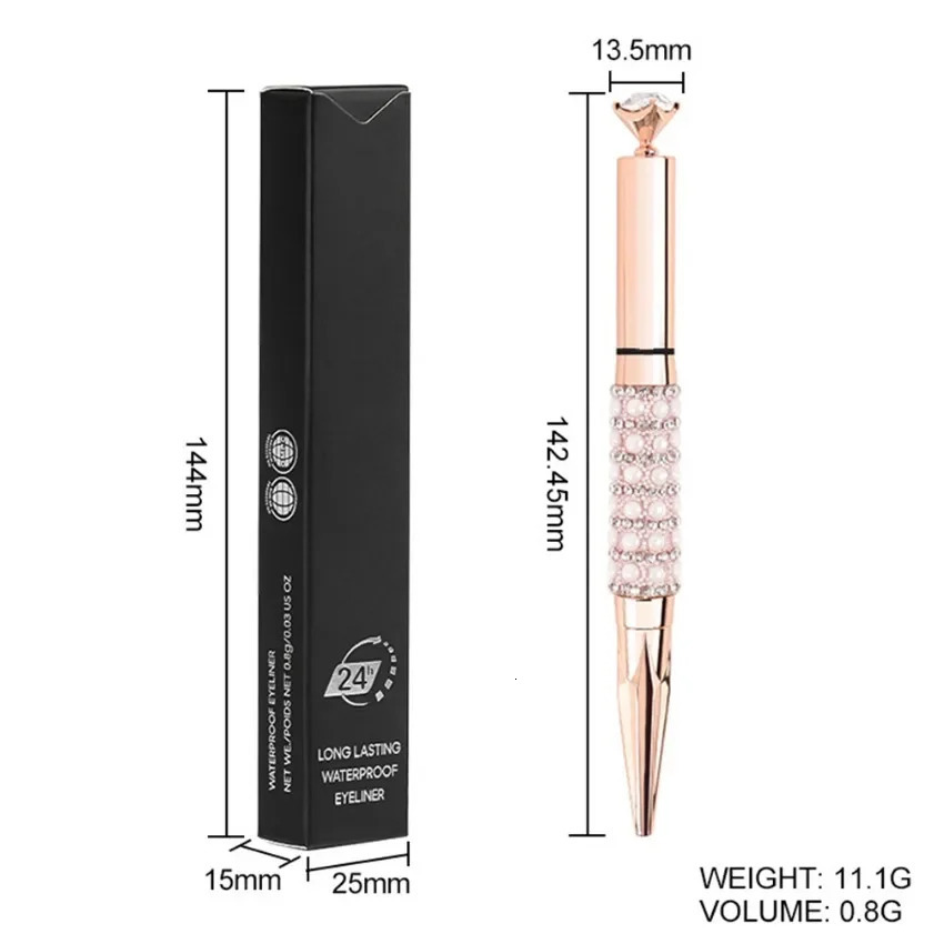 Private label black eyeliner customized makeup durable waterproof stain free fast drying color cosmetics wholesale 241018