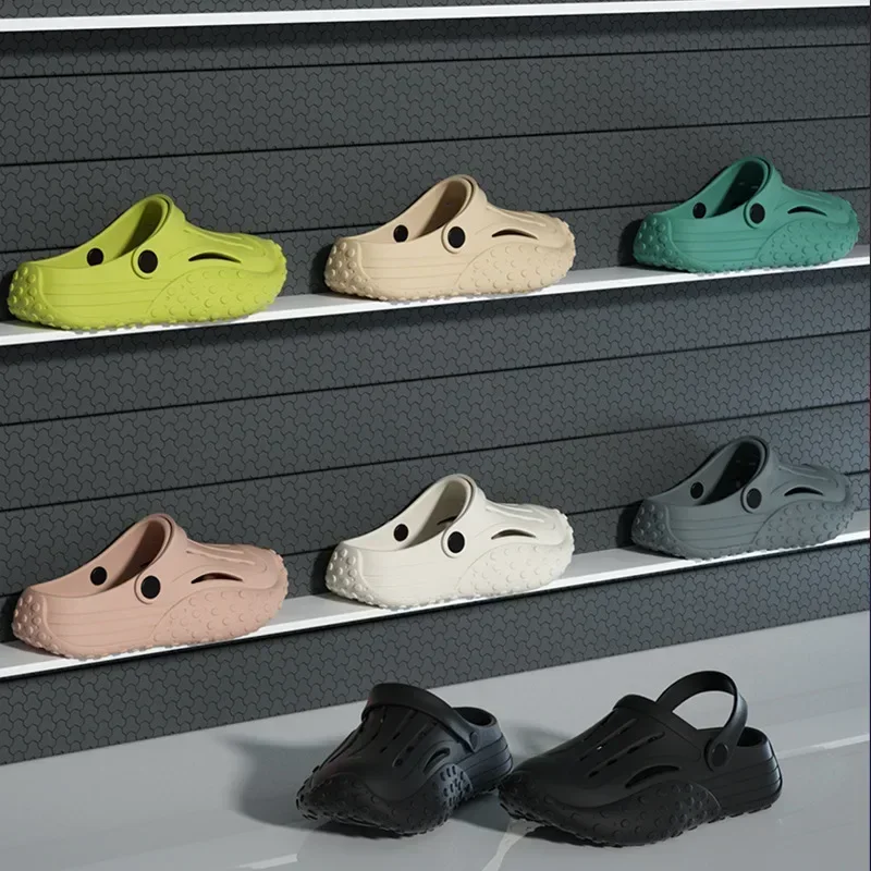 New Men's EVA Beach Sandals Non-Slip Outdoor Sports Slippers Women's Breathable EVA Beach Shoes Couples Non-Slip Sandals