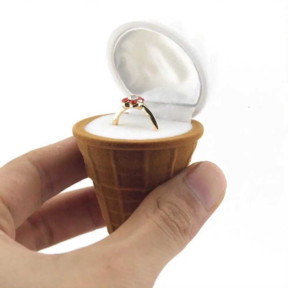 New ice cream wedding ring pendant jewelry earrings display gift display box W241019
