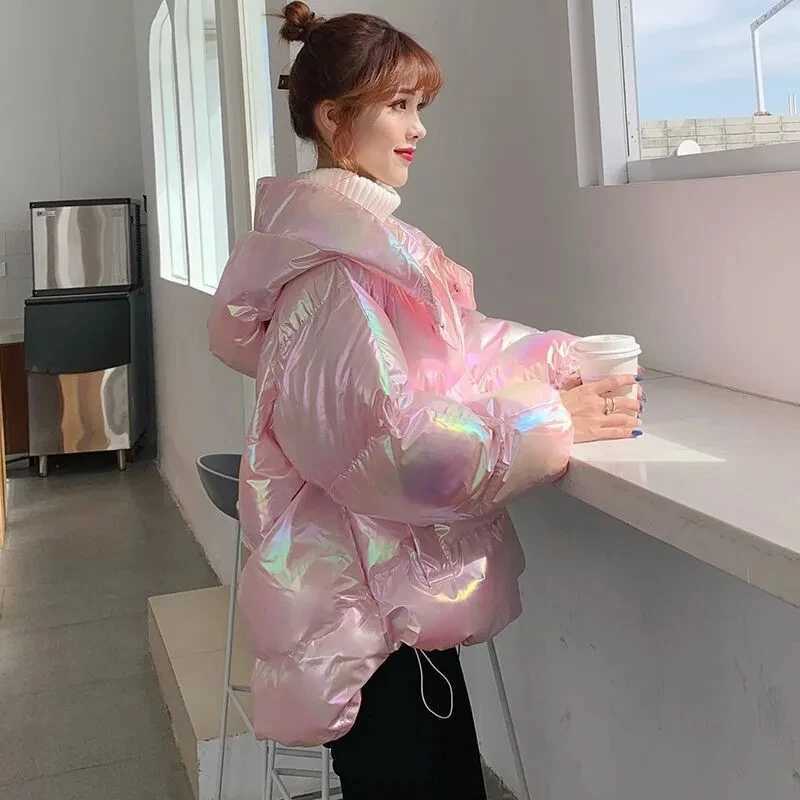 Women's Down Parkas Light colored washable cotton padded jacket new Korean version loose winter jacket design niche cotton padded jacket Y241019K