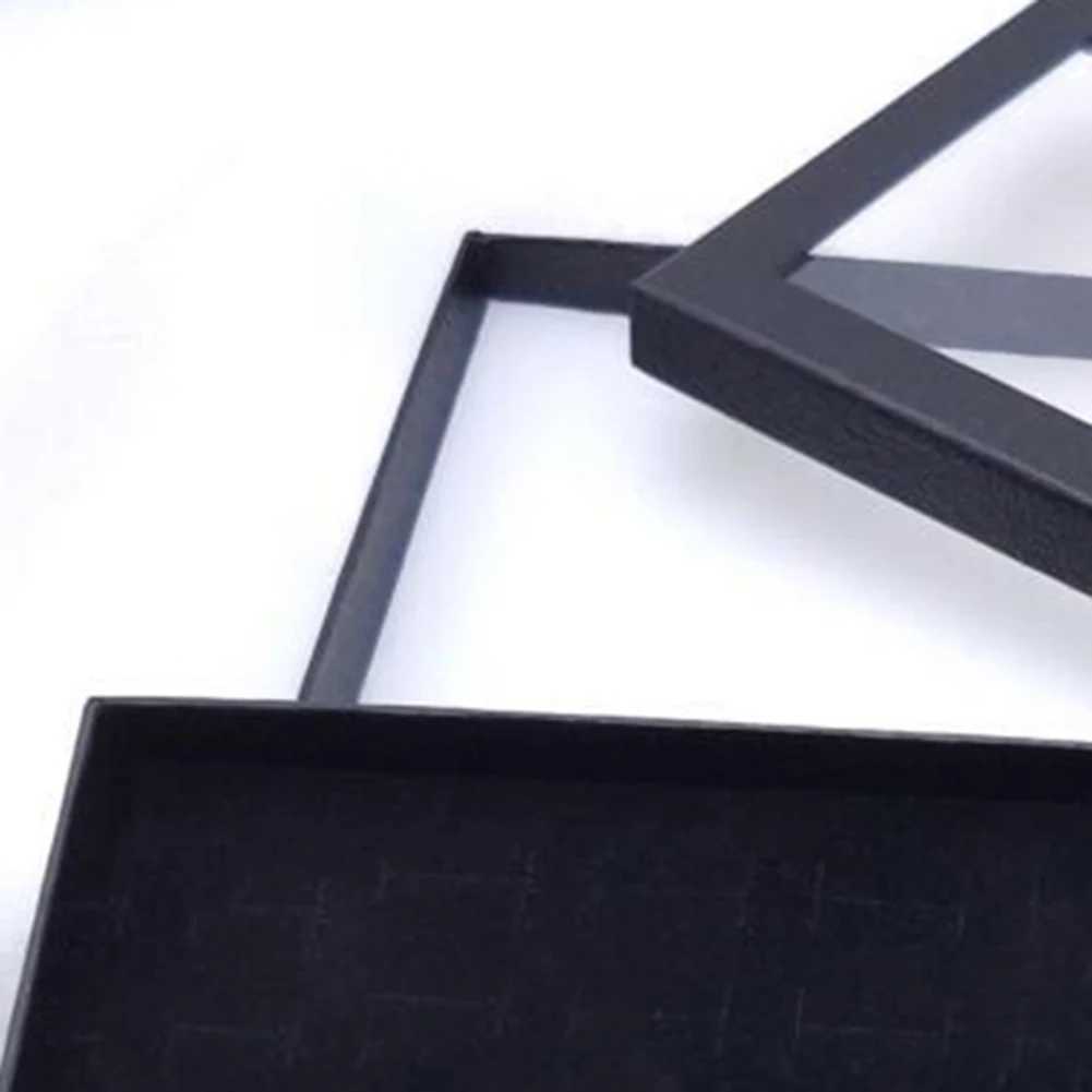 Portable Fashion Transparent 36 Slot Ring Display Stand Metal Earrings Bijoux Storage Box Jewelry Display Cabinet W241019