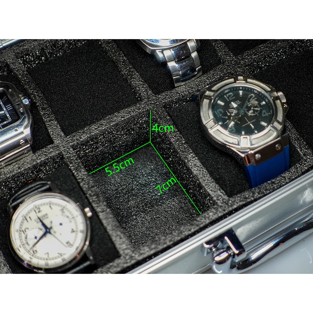 10 Girls Luxury High Quality Watch Boxes Aluminum Alloy Product Pattern Storage Clock Box Collection Display Gift Box 241018