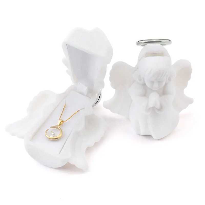 1 Cute Velvet Bead Box Container Earrings Ring Box Necklace Bracelet Display Gift Box Bracket 16 Styles W241019