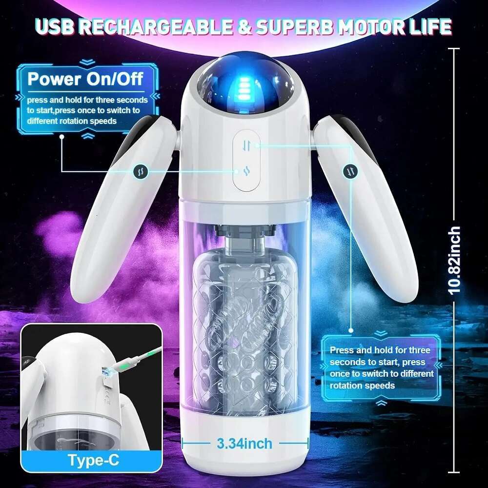 Robot Automatic Thrusting Heating Vibrator Masturbation Real Vagina Sex Toy Male Masturbator with Phone Holder Game Cup for Men