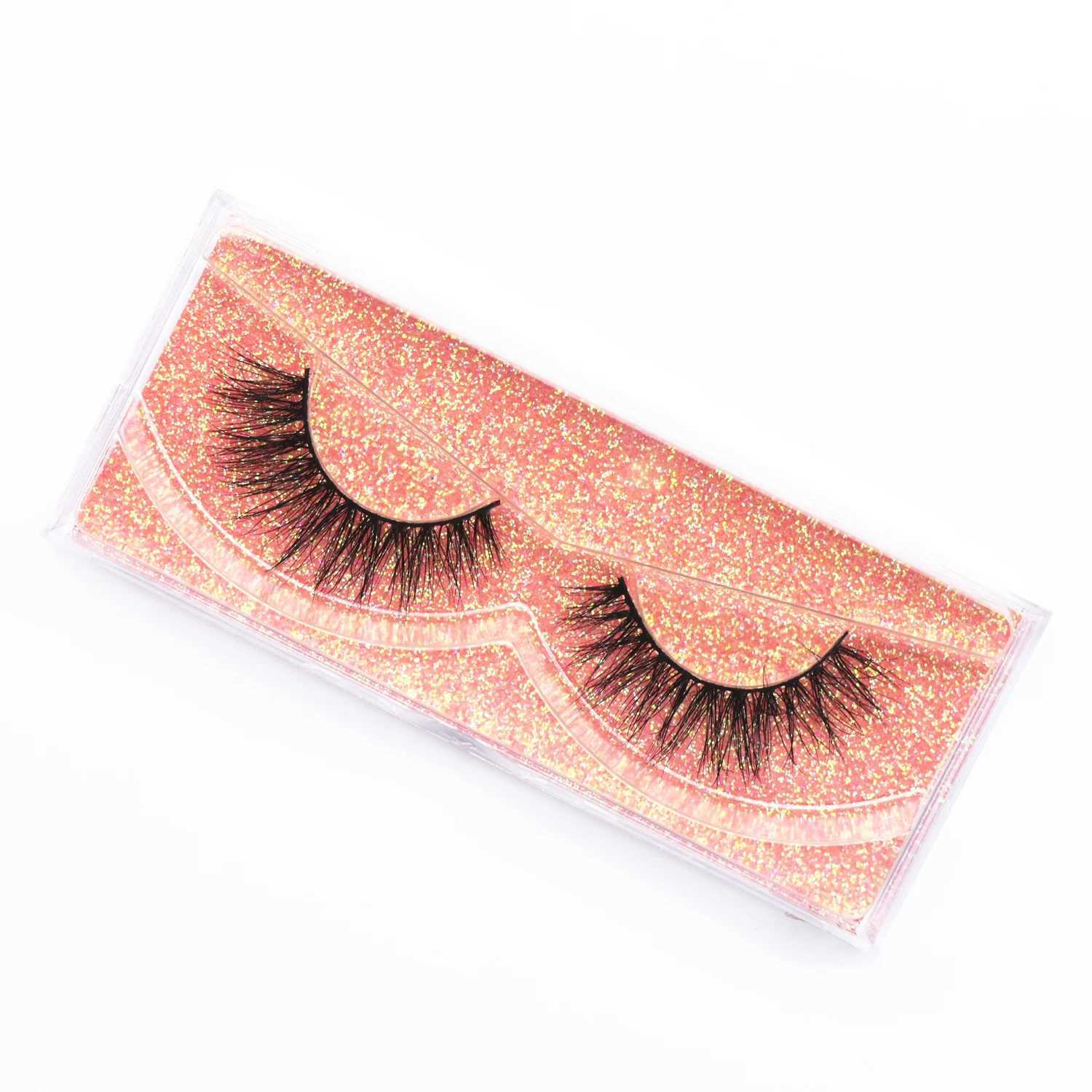 Mink Lashes Natural Eyelashes Short 3D Mink Eyelashes False Eyelashes Handmade Full Strip Lash Mink Lashes Makeup Fake EyelashesXJ241019