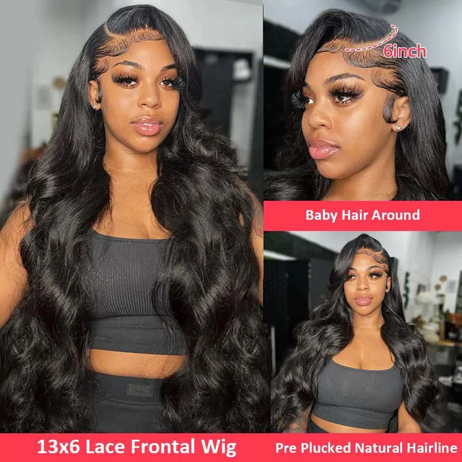 Lace x Hd Frontal Wig Front Human Hair Wigs For Black Women Inch Body Wave Brazilian s