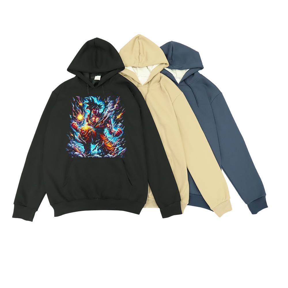 Wholesale Hoodie Breathable Comfortable Men Hoodie Oversized 3XL Top Hoody Anime Printing Street 350g Cotton