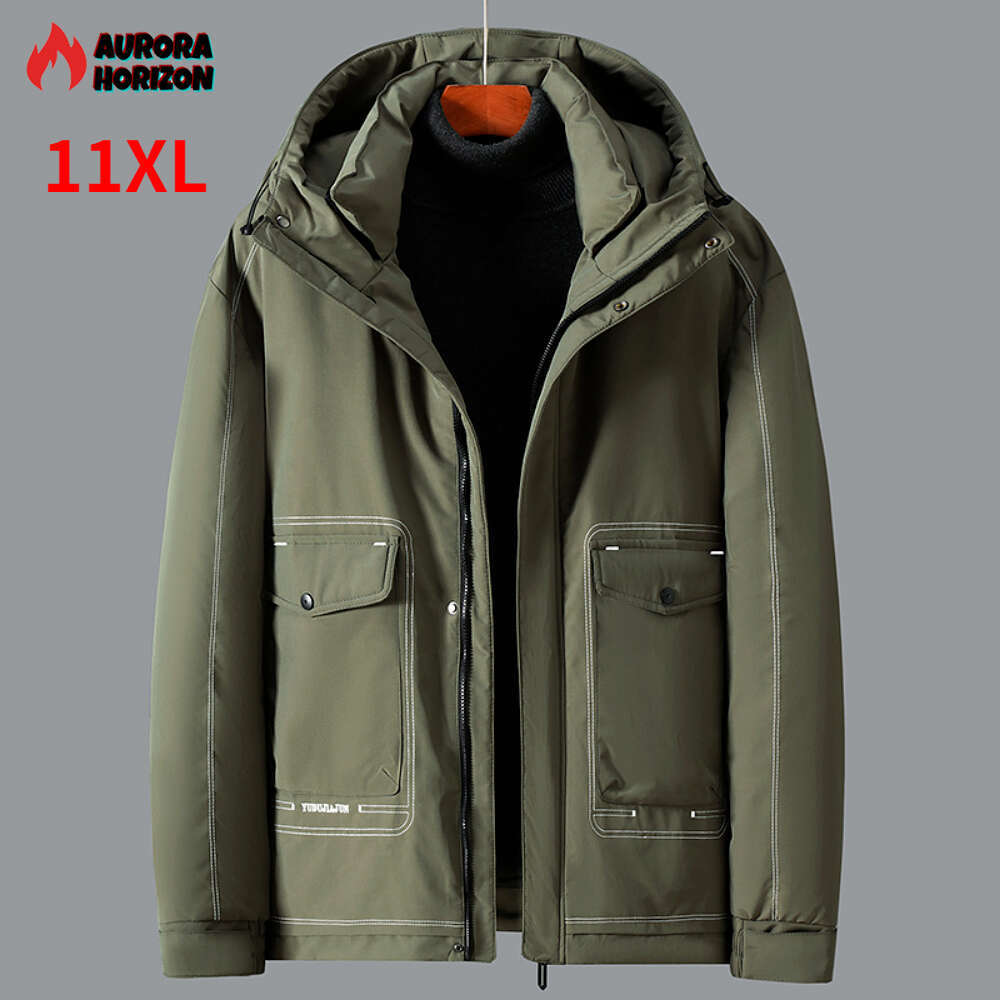 ZOZOWANG Plus 11Xl Parkas Winter Jackets Men Thickened Jacket Warm Hooded Coats Big Size Male Outerwear High Quality