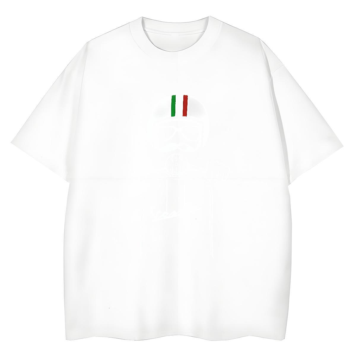 Fashion New T-Shirts for Women 230g Pure Cotton Short Sleeve O-Neck Street skull Unisex Tshirts High quality DIY Anime Printed Clothes