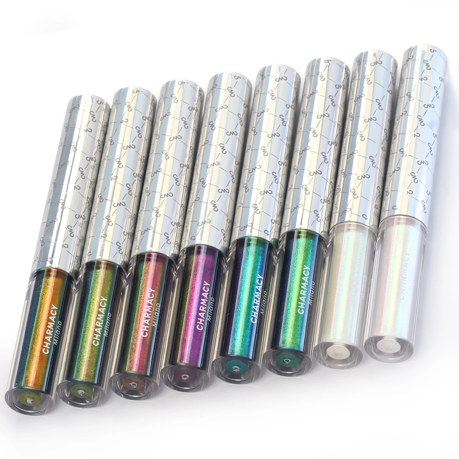 CHARMACY Duochrome Glitter Liquid eyeliner Waterproof for a long time Ultra fine tip Stain resistant Female eyeliner Makeup 241018