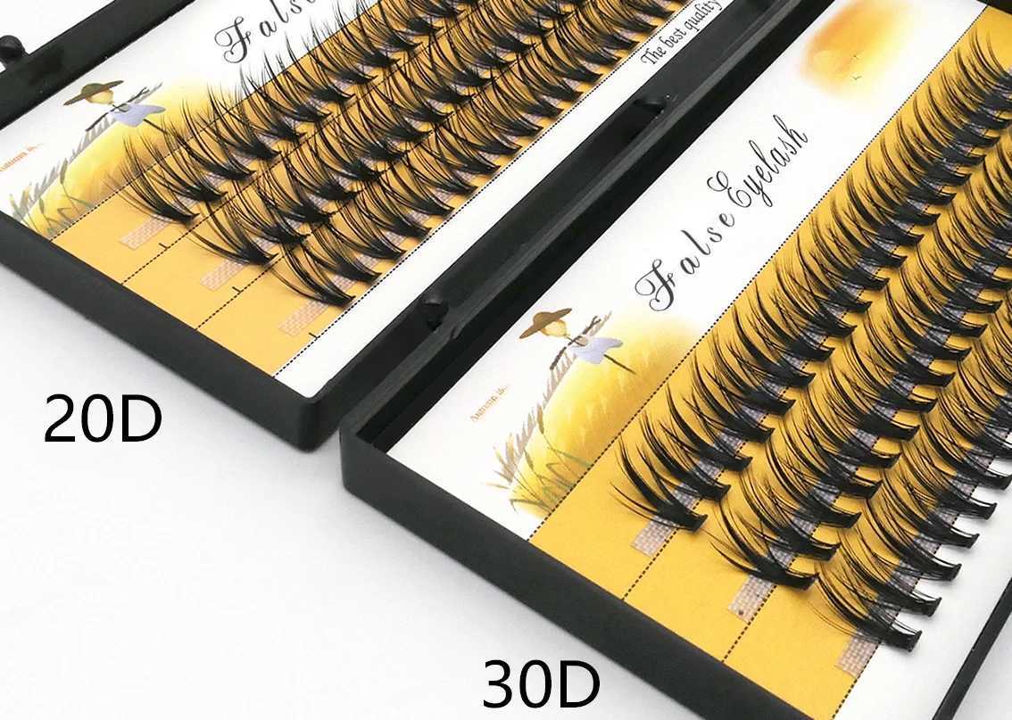 1 box/60 bundles/20D/30D fake lashesIndividual lashes Bunchenatural thick fake lashesEyelash Extensions for make upXJ241019