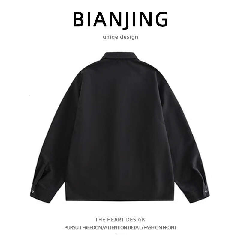 shanshi Men's shirts New Chinese style buckle long sleeve for men women, loose niche design personalized and handsome shirt jacket