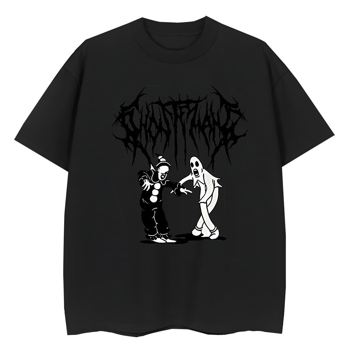 Casual New T-Shirts for Women 230g 100% Cotton Short sleeve Soft Sports Street Wear skull Couples T Shirts High quality Anime Oversized Polos
