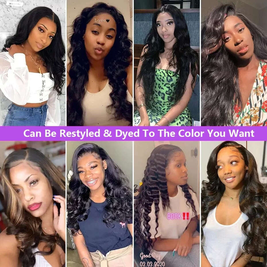 36 38 Inch 13x4 Human Brazilian Body Wave Front Wig 13x6 HD Lace Frontal Wigs For Women Bg Hair