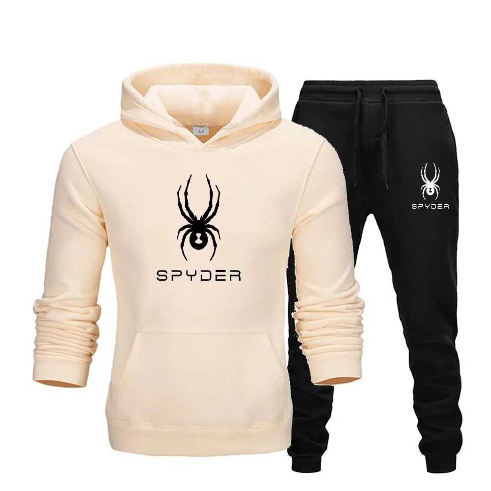 Men's Tracksuits Mens Sports Suits Fashion Tracksuit Women Hoodies + Pants Two Pieces Sets Running Casual Sweatshirts Sweatpants Clothing H241018